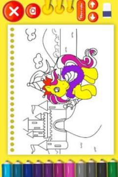 2D Horse Coloring Book游戲截圖1