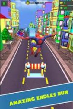 Subway Spider Super Adventure World Dash游戲截圖1