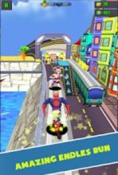 Subway Spider Super Adventure World Dash游戲截圖3