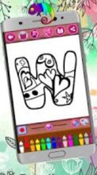 Alphabet Letters Coloring Book游戲截圖2