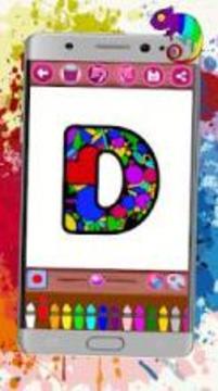 Alphabet Letters Coloring Book游戲截圖4