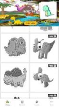 Dinosaurs Coloring By Number-Pixel Art游戏截图5