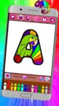 Alphabet Letters Coloring Book游戲截圖5