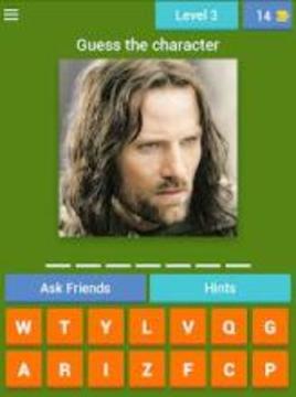 Lotr Characters Quiz游戲截圖3