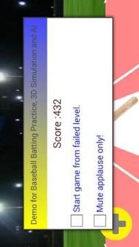 Demo for Baseball Batting Practice, 3D SL and AI游戲截圖3