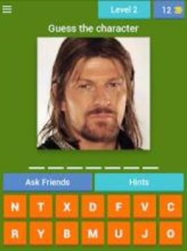 Lotr Characters Quiz游戲截圖4