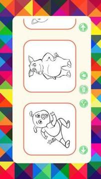 Cartoon Pig - Free Coloring Book游戲截圖3