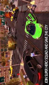 Flying Rope Master Superhero Rescue Mission游戲截圖4