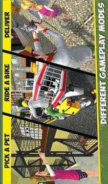 City Bike Rider: Pet Animal Transport Game游戲截圖2