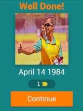 Guess Cricket Players Birthday游戲截圖5