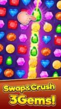 Jewel Blast Free - jewels and gems match 3 games游戲截圖2