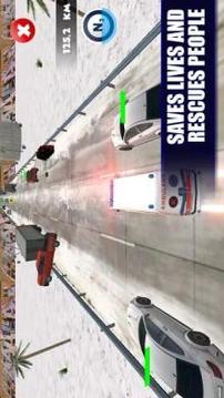 Ambulance Traffic Rescue 3D游戲截圖1