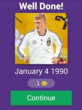 Guess Football Player Birthday游戲截圖5
