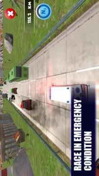 Ambulance Traffic Rescue 3D游戲截圖4