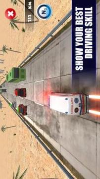 Ambulance Traffic Rescue 3D游戲截圖5