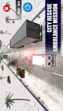 Ambulance Traffic Rescue 3D游戲截圖2