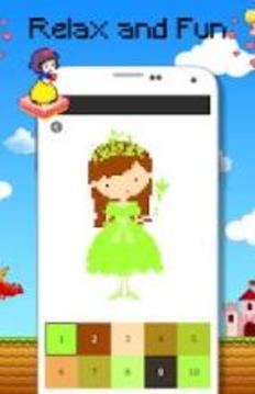 Princess Coloring By Number - Pixel Art游戲截圖4