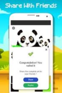 Panda Coloring By Number - Pixel Art游戲截圖2