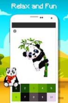 Panda Coloring By Number - Pixel Art游戲截圖4