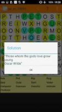 Word search with hidden quote游戲截圖5