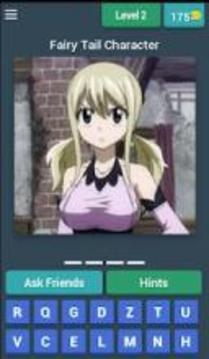 Fairy Tail Characters Quiz游戲截圖4