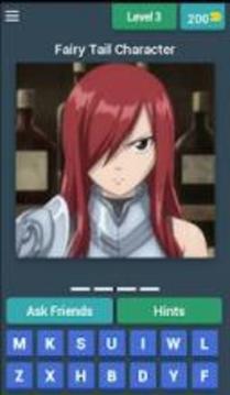 Fairy Tail Characters Quiz游戲截圖3