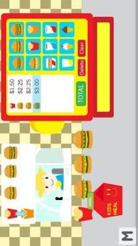Kids Burger Cash Register Free游戲截圖3
