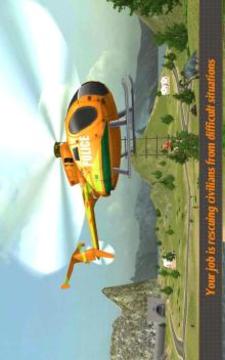 Helicopter Hill Rescue 2017游戲截圖1