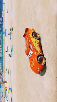 Super Hero Cars Lightning Mcqueen Car Racing Games游戲截圖2