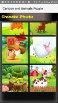 Sliding Puzzle Cartoon&Animals游戲截圖1