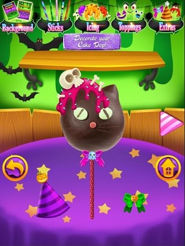 Cake Pops Halloween Kids FREE游戲截圖1