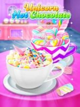 Unicorn Hot Chocolate - Dream Food Making Games游戲截圖4