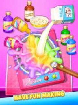 Unicorn Hot Chocolate - Dream Food Making Games游戲截圖1