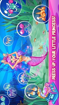 Mermaid Princess Underwater Games游戲截圖4