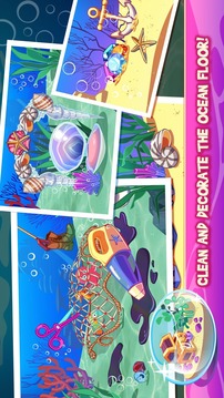 Mermaid Princess Underwater Games游戲截圖1