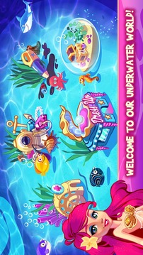 Mermaid Princess Underwater Games游戲截圖5