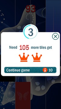 Azul Mariposa Piano Tiles 3游戲截圖1