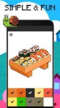 Color by Number: Cute Pixel Art游戲截圖4