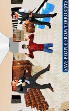 US Airplane Hijack Survival: Secret Agent FPS Game游戲截圖1