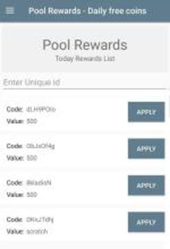 Pool Rewards - Daily Free Coins游戲截圖1