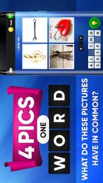 4 Pics 1 Word. Four Pictures, One Word. Words Game游戲截圖1