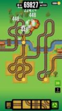 Gold Train FRVR - Best Railroad Connection Game游戲截圖1