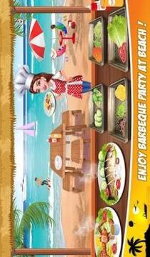 Super Chef Beach Bbq Kitchen Story Cooking Games游戲截圖3