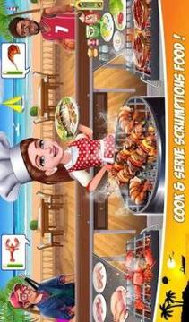 Super Chef Beach Bbq Kitchen Story Cooking Games游戲截圖5