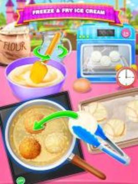Deep Fried Ice Cream - Carnival Street Food Maker游戲截圖2