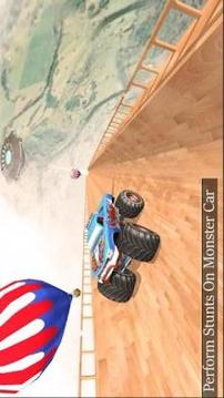 Biggest Mega Ramp Extreme Monster Stunt Car游戲截圖2