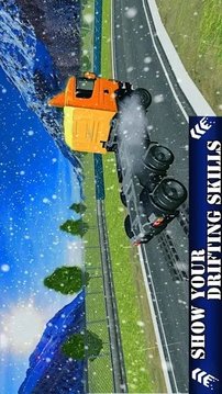 冰雪卡車漂移駕駛游戲截圖1