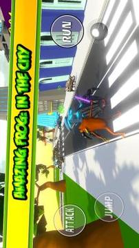 3D Frog Game Amazing Action : IN CITY TOWN游戲截圖1