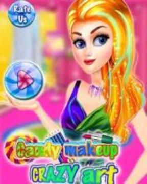 Candy Got Makeup - Crazy Art Salon游戲截圖5