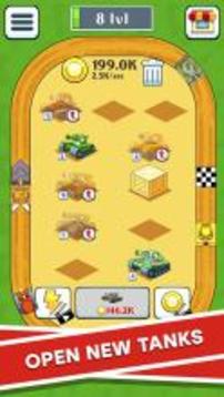 Tank Merge: Idle Tap Clicker游戲截圖2